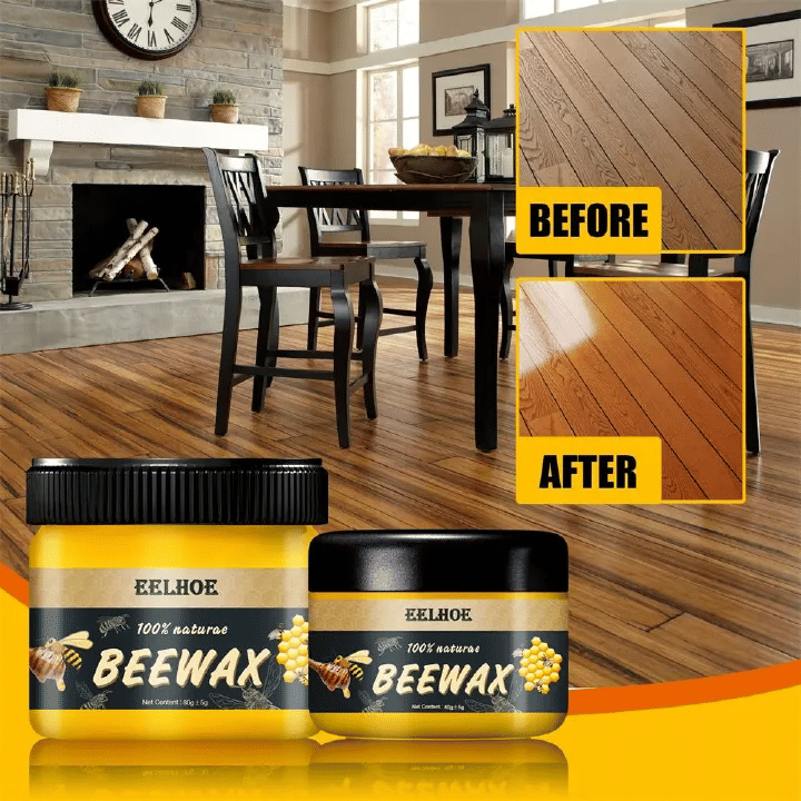 Beeswax Natural Furniture Wooden Floor Care Wax Solid Wood Polishing Seasoning Beeswax Polisher Waterproof Maintenance
