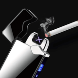 Dual Arc Plasma Flameless USB Rechargeable Electric Lighter with LED Display