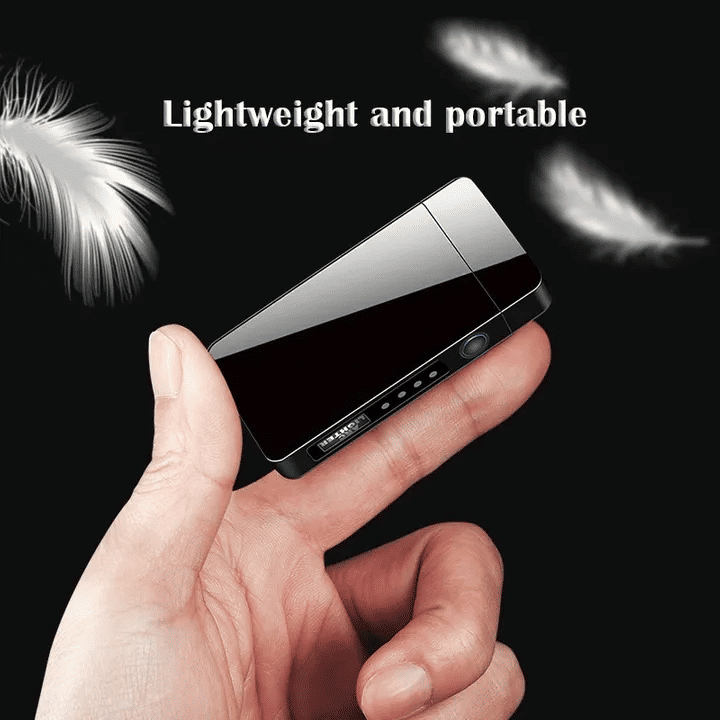 Dual Arc Plasma Flameless USB Rechargeable Electric Lighter with LED Display