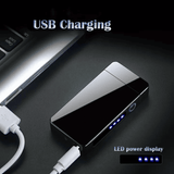 Dual Arc Plasma Flameless USB Rechargeable Electric Lighter with LED Display