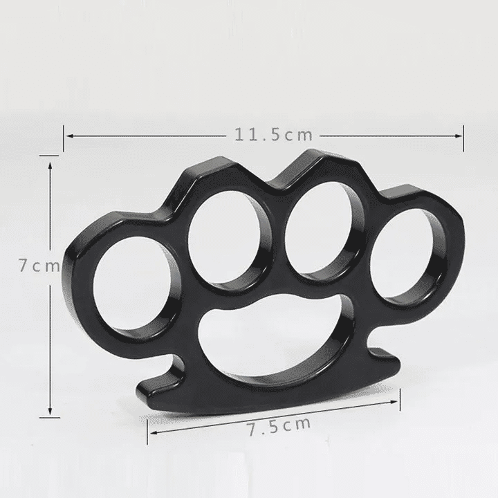 Skeleton Shape Beer Opener Window Tool Brass Self Defense Knuckle Pendant