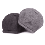 Retro Newsboy Cap Octagonal Hat British Painter Flat Cap