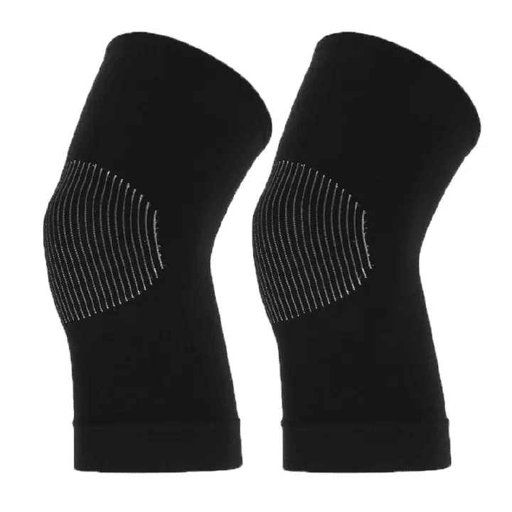 Elastic Sports Kneepad 1 Pair Fitness Knee Brace Support Protectors Black