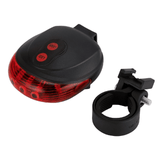 Waterproof Bicycle Tail Light LED Laser Safety Warning Light Cycling Accessory Red