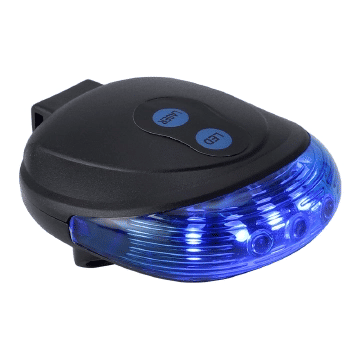 Waterproof Bicycle Tail Light LED Laser Safety Warning Light Cycling Accessory Red