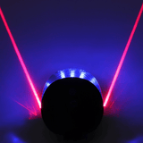 Waterproof Bicycle Tail Light LED Laser Safety Warning Light Cycling Accessory Red