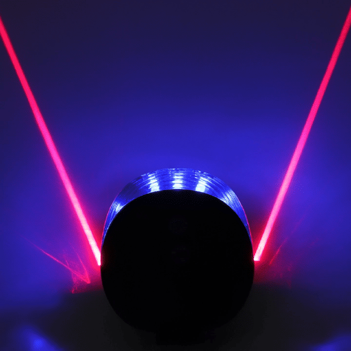 Waterproof Bicycle Tail Light LED Laser Safety Warning Light Cycling Accessory Red