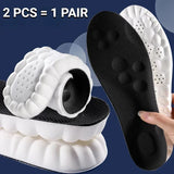4D Massage Soft Latex Sports Insoles with Arch Support
