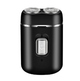 Rechargeable Dual Head Floating Portable Electric Shaver Black