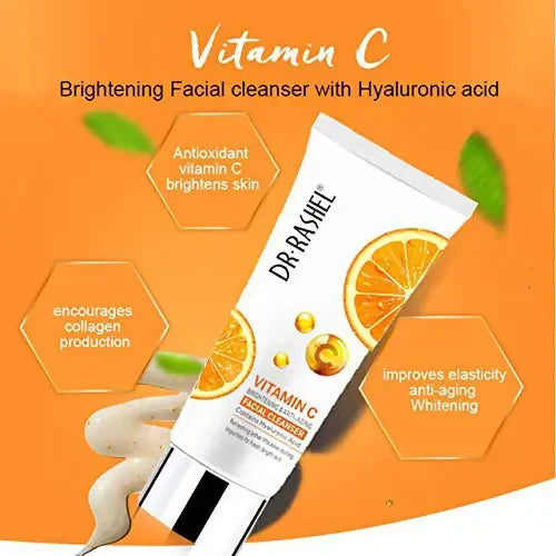DR.RASHEL Brightening Face Cleansing Vitamin C with Hyaluronic Acid