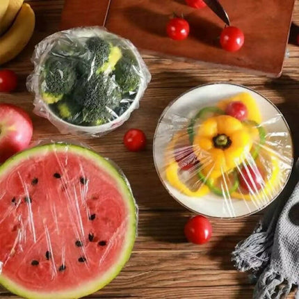Fridge Storage Papers, Disposable Food Cover Plastic Wrap, Dust-Proof Plastic Fridge Bag, Kitchen Presavation Bag(100 pcs)