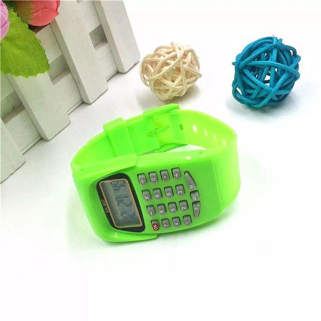 Children's Multifunction Watch Digital Calculator Watch Function Casual Silicone Sports For Kids Children Calculating