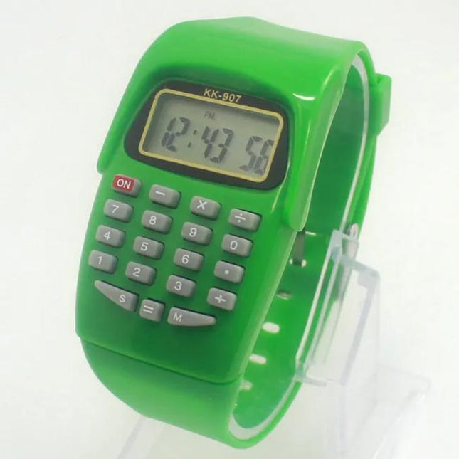 Children's Multifunction Watch Digital Calculator Watch Function Casual Silicone Sports For Kids Children Calculating