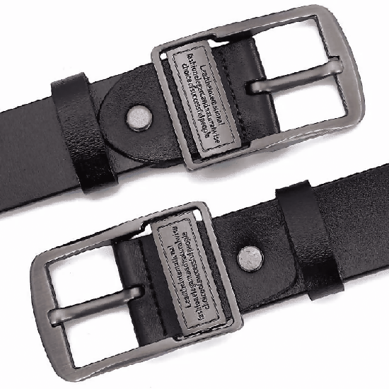 Men's Needle Buckle Belt Retro Casual Business PU Leather Minimalist Design 47-51 Inch