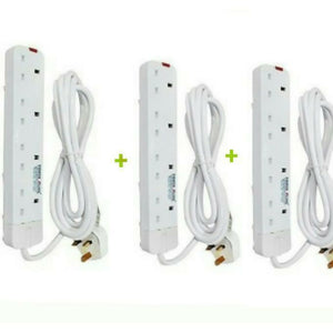 Power King 3 Pcs 4 Way Extension Cable.