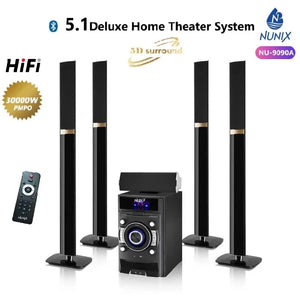 Nunix HOME THEATRE SPEAKER System-BT/USB/FM 5.1CH 30000W
