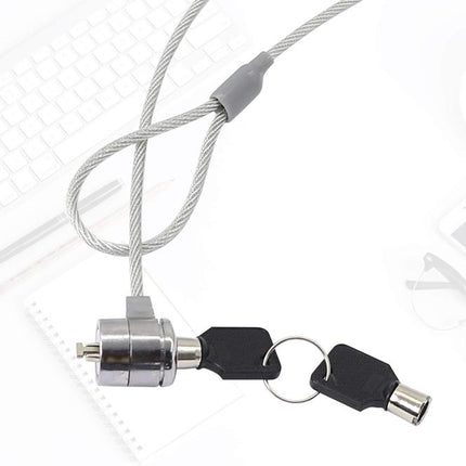 New Laptop Security Lock for Notebook Projectors, Laptop Cable Lock Hardware Security Cable Lock Anti Theft Combination Lock with Two Keys