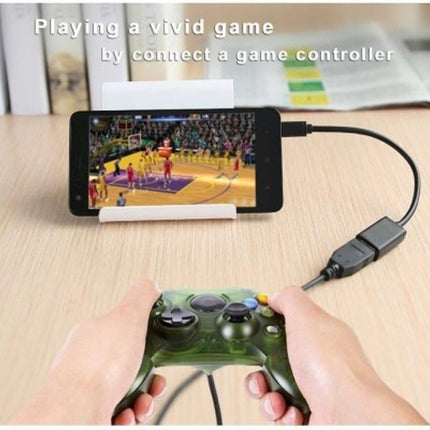 Micro USB Male To USB A Female Adapter Connector, Micro USB OTG Connect Kit Cable compatible for Smartphone