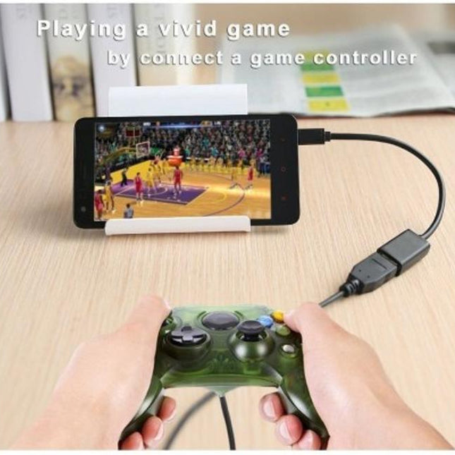 Micro USB Male To USB A Female Adapter Connector, Micro USB OTG Connect Kit Cable compatible for Smartphone