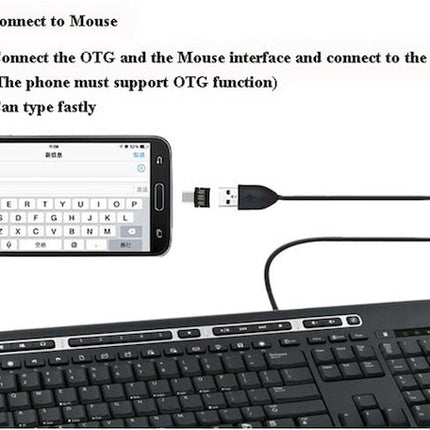 Micro USB Male to USB Female OTG Adapter Converter, OTG USB To USB Adapter - Mini DATA Cable Converter For Smart Phones