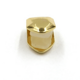 Gold Trendy Hip Hop Single Tooth Grillz Cap Body Jewelry