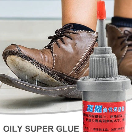 New Oily Super Glue, Waterproof Odorless Metal Glue, Super Adhesive Fast Curing UV-Resistant Weather-Resistant Strong Binding Agent