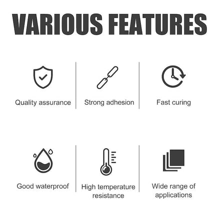 New Oily Super Glue, Waterproof Odorless Metal Glue, Super Adhesive Fast Curing UV-Resistant Weather-Resistant Strong Binding Agent
