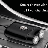 Rechargeable Dual Head Floating Portable Electric Shaver Black