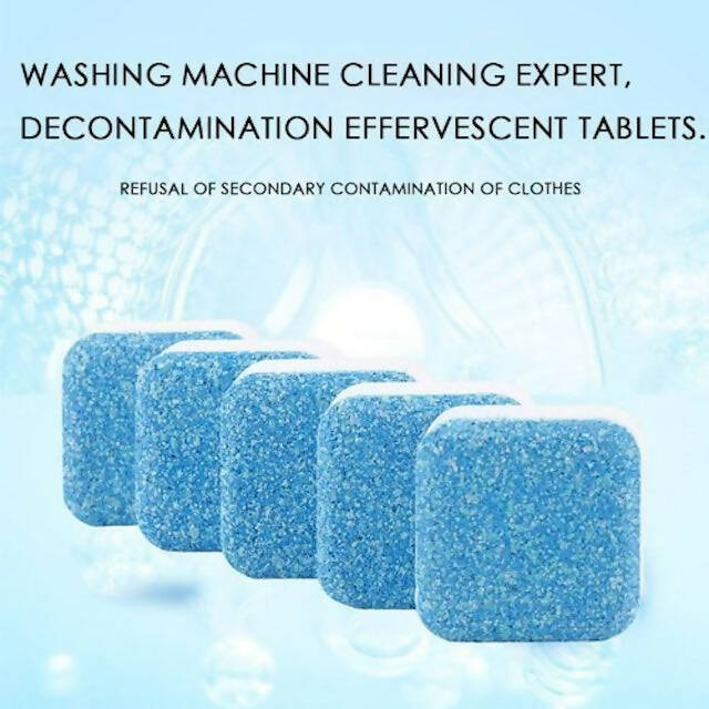 Drum Washing Machine Antibacterial Cleaning Tablets for Front Loader and Top Loader Washer