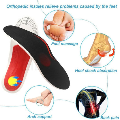 Orthopedic Insoles, OrthoSole Flat Foot Correction, Pain Relief Insoles, Orthopedic Foot pain Arch Support, Insoles for Flat Feet