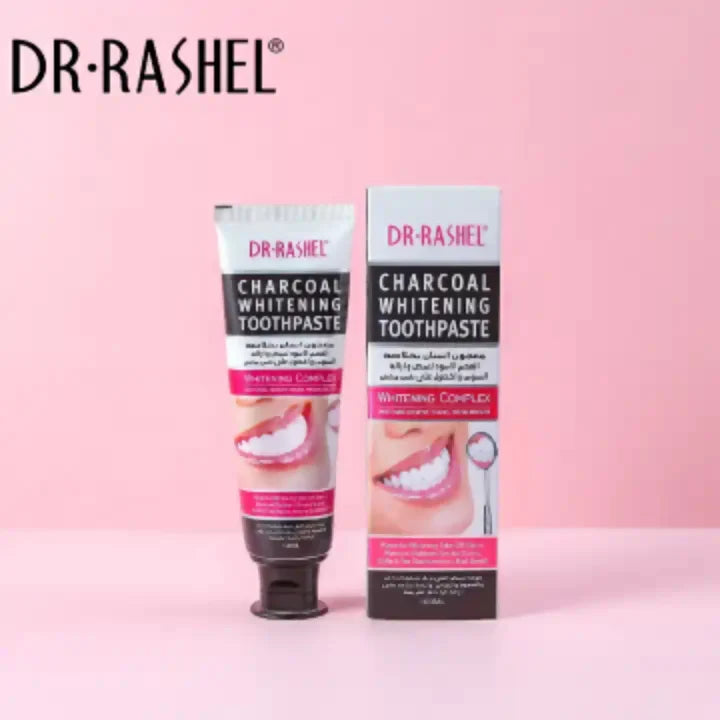 Dr Rashel Charcoal Whitening Toothpaste – Deep Clean, Fresh Breath & Natural Teeth Whitening