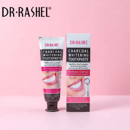 Dr Rashel Charcoal Whitening Toothpaste – Deep Clean, Fresh Breath & Natural Teeth Whitening