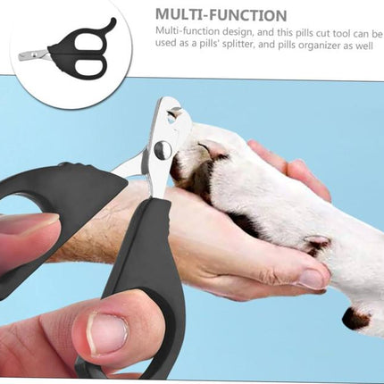 Pet Nail Clipper, Dogs Cats Nail Trimmer, Portable Manicure Tool Supplies, Medicine Tablet Scissor, Comfortable Grip