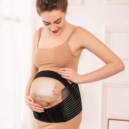 Pregnancy Support Belt, Maternity Belt Waist, Recovery Belt Girdle Belly Binder, Adjustable Pregnancy Harness Breathable Support