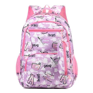 Trendy Korean Style Primary School Backpack with Matching Pen Case