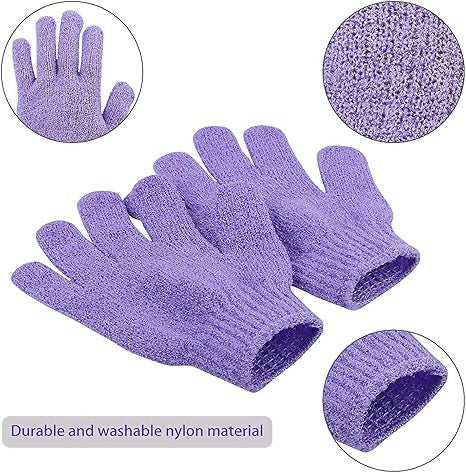 Fashion 2 Pairs Exfoliating Gloves For Scrub-ASSORTED