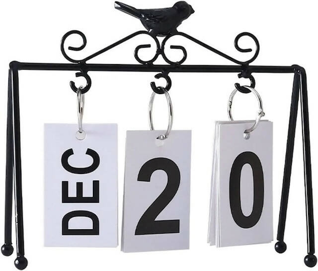 Flip Desk Calendar with Large Display, Daily Office Desk Calendar, Calendar to Manage Busy Schedules