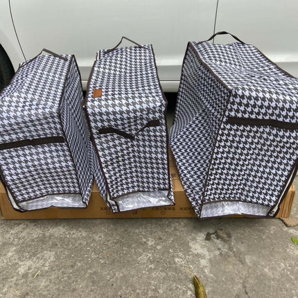 3pcs Quilt Duvet/Closet Organizer-checked