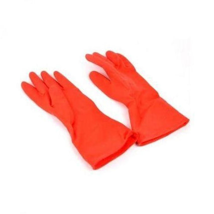 Red PVC Coated With Polyester Lining Industrial Chemical Resistant Safety Work Gloves