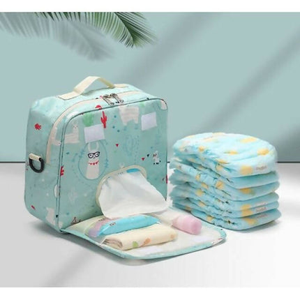 Multifunctional Fashion Diaper, Stylish and Spacious Diaper Bag Backpack, Disposable Reusable Fashion Prints, Baby Shoulder Bag