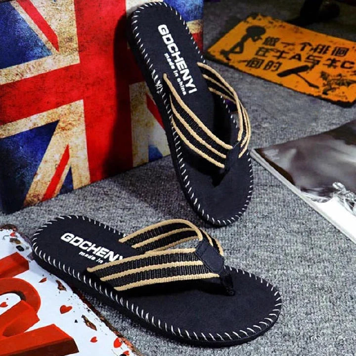 SXCHEN Men's Light Flip Flops Summer Slippers High-Quality Beach Sandals Non-Slip Durable
