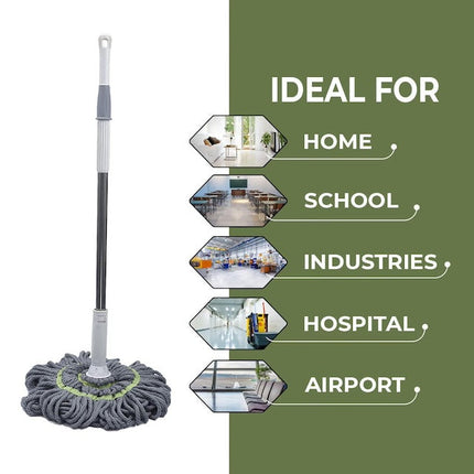 Self Wringing Mop, Microfiber Twist Mop, Dust Removal Mop Cleaning Mop, Manual Release Floor Cleaning