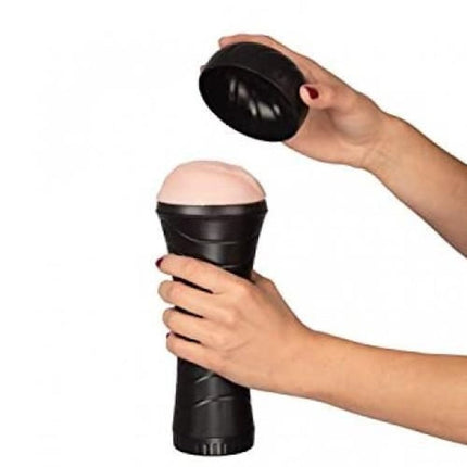 Seven Speed Hand Free Women Vagina Male Masturbator Device, Sensations Electric Fleshlight Vibrating Male Masturbator