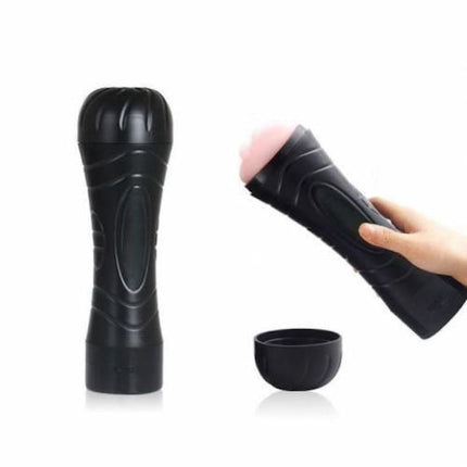 Seven Speed Hand Free Women Vagina Male Masturbator Device, Sensations Electric Fleshlight Vibrating Male Masturbator