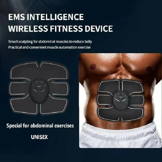 EMS muscle stimulator trainer smart fitness ABS abdominal and arm training electric body weight loss slimming device trainer, unisex1