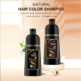 Black Hair Dye Shampoo 3 in 1 Growth Clean Hair Darkening Deep Nouris