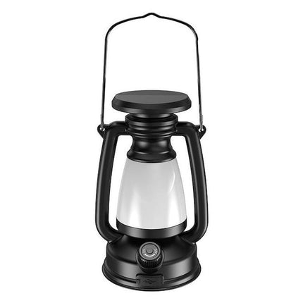 Solar/Rechargeable Lantern Lamp, Portable Camping Lantern USB Rechargeable Hanging Tent Lamp with Stepless Dimming