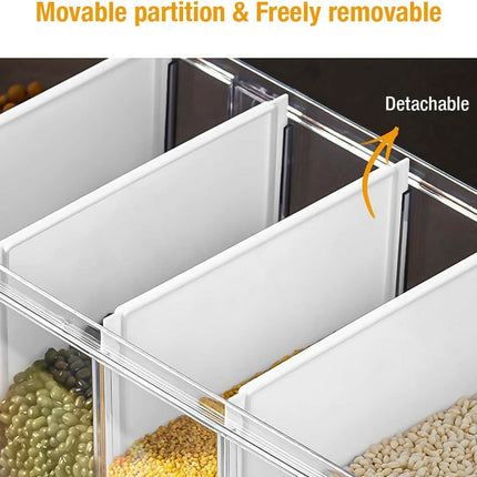 Partitioned Cereal/Rice Dispenser