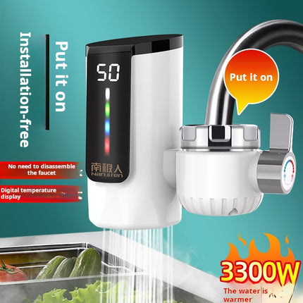 Antarctic electric hot water faucet instant heating kitchen treasure bathroom does not need to install a quick-heating household electric water heater