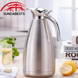 Premium 2.0L Stainless Steel Vacuum Insulated Coffee Pot & Thermos Flask
